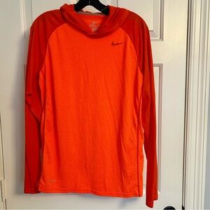 Nike Dri FIT Men's Bright Orange Hoodie